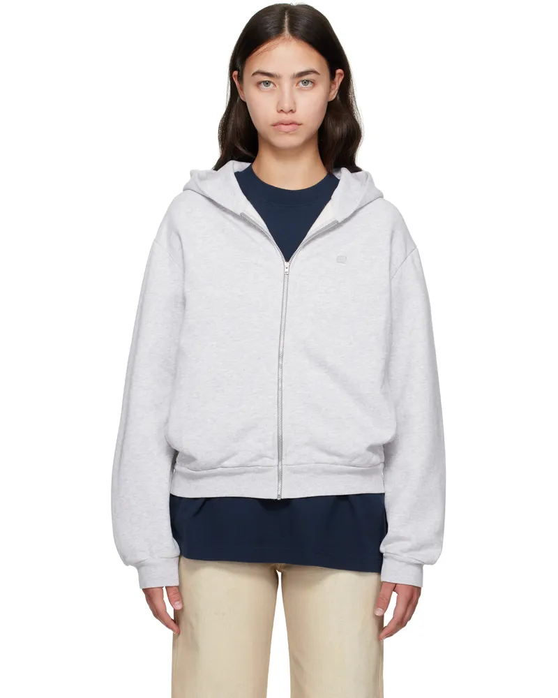 Acne Studios Gray Zipper Hoodie 92h