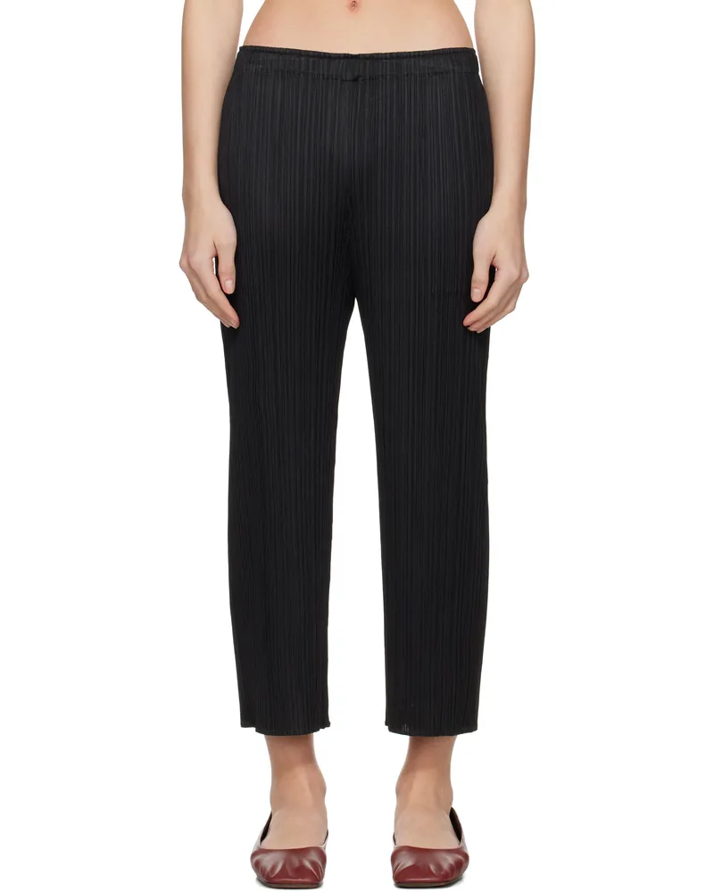 Issey Miyake Black Monthly Colors April Trousers 15