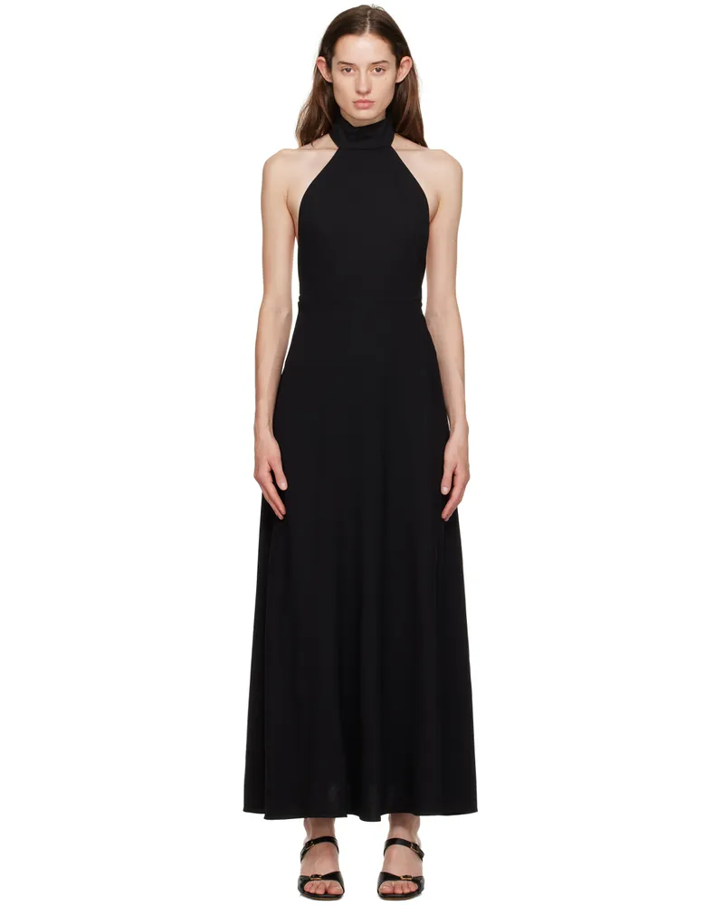 Matteau Black T-Back Maxi Dress Black