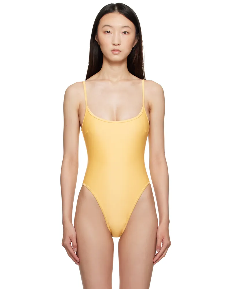 Haight Yellow Pipping Thidu Swimsuit Beam