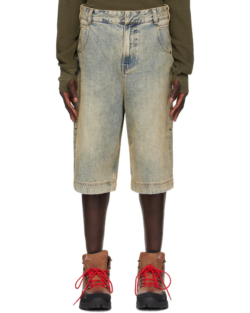 Entire Studios Blue D Denim Shorts Surface