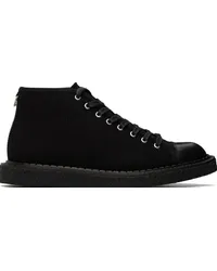 Fred Perry Black George Cox Edition Heavy Canvas Monkey Sneakers 102