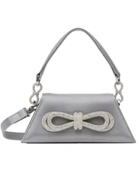 Mach & Mach Gray Double Bow Samantha Small Bag Grey