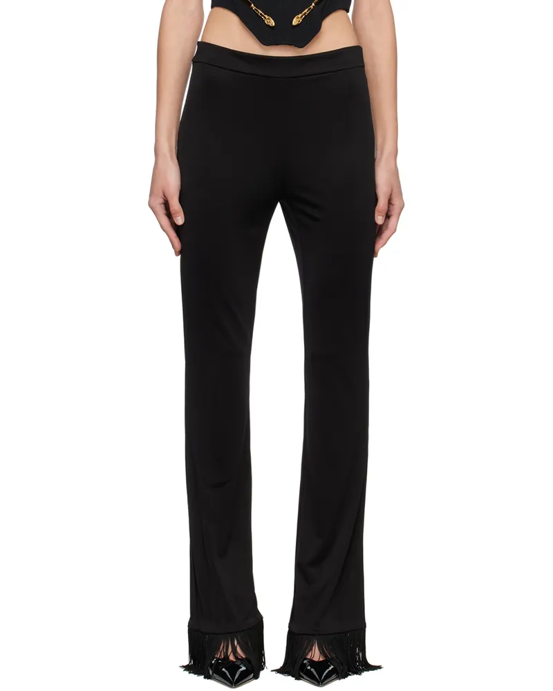 Moschino Black Fringed Trousers J0555
