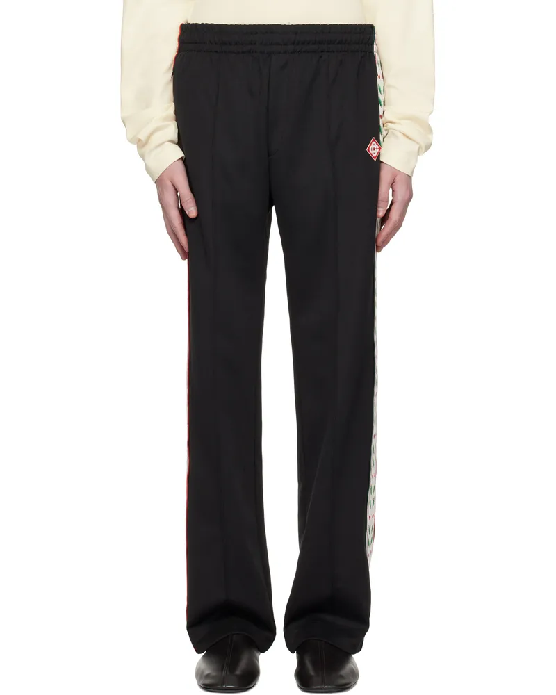 Casablanca Paris Black Laurel Track Pants Black