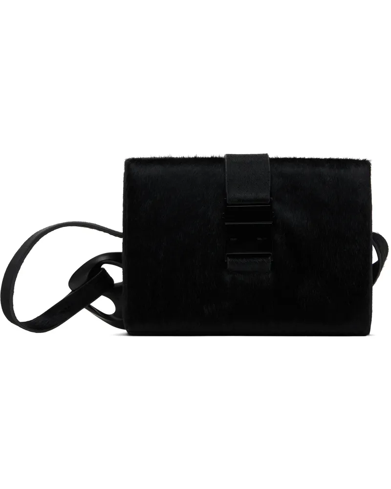 Heliot Emil Black Pony Hair Solely Box Bag Black