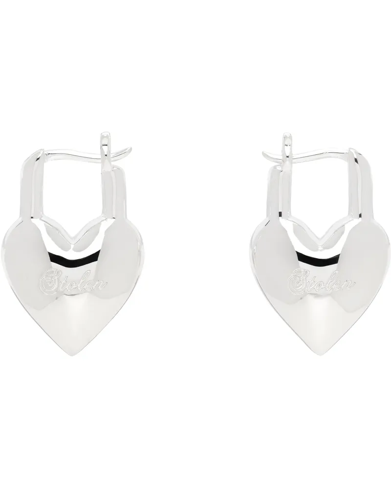 Stolen Girlfriends Club Love Locket Earrings Sterling