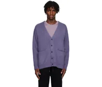 Purple Double-Face Cardigan