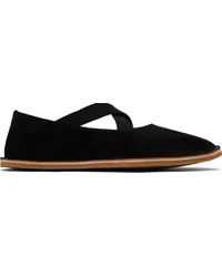 Dries van Noten Black Criss-Cross Loafers Black