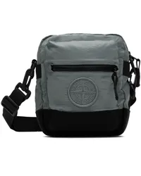 Stone Island Green Contrast Nylon Metal Co Shape Bag Vgrey