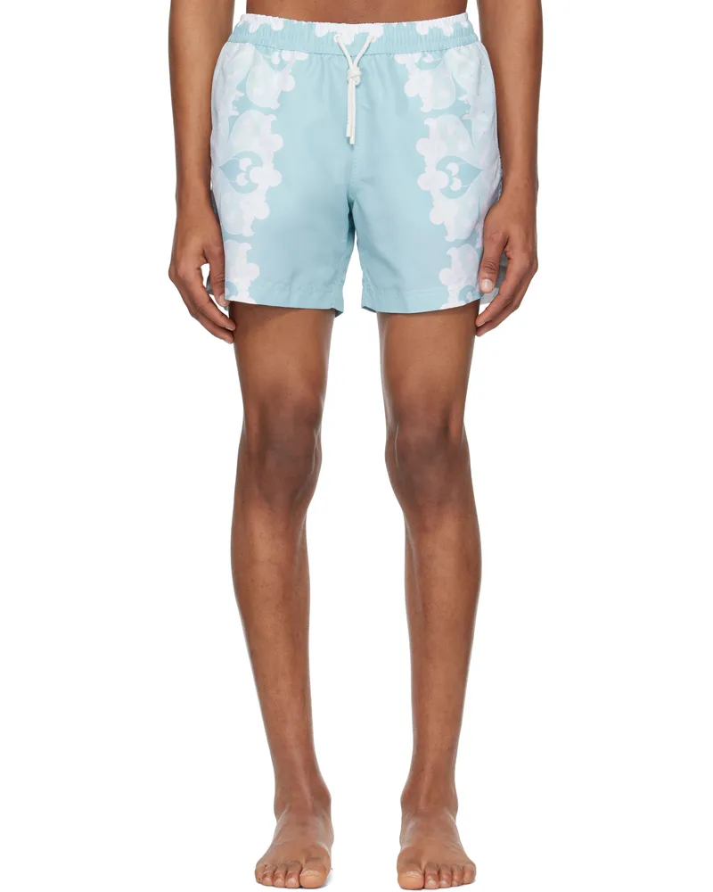 COMMAS Blue Paradise Floral Classic Swim Shorts Light