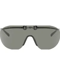 Gucci Black Mask-Shaped Sunglasses Black-black-grey