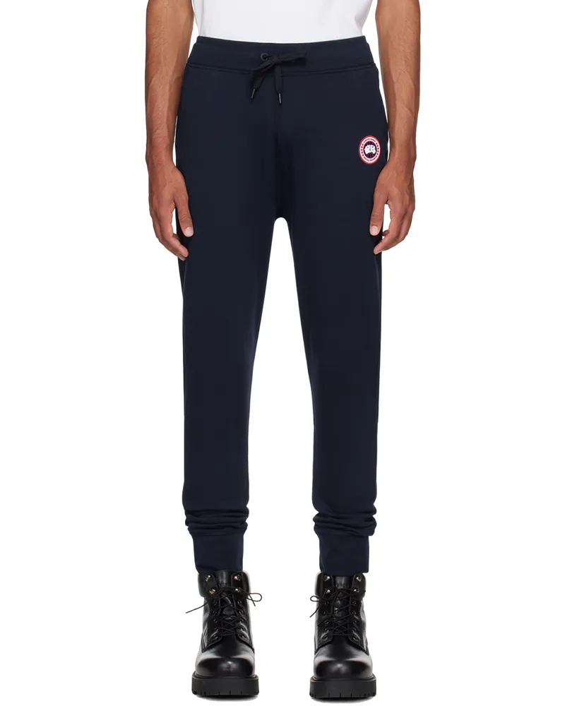 Canada Goose Navy Huron Sweatpants Atlantic