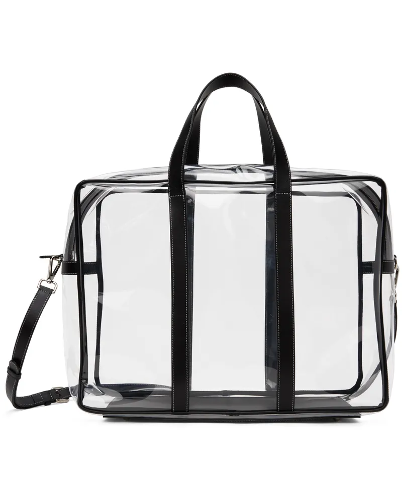 Ernest W. Baker Transparent Vinyl Duffle Bag Cristal