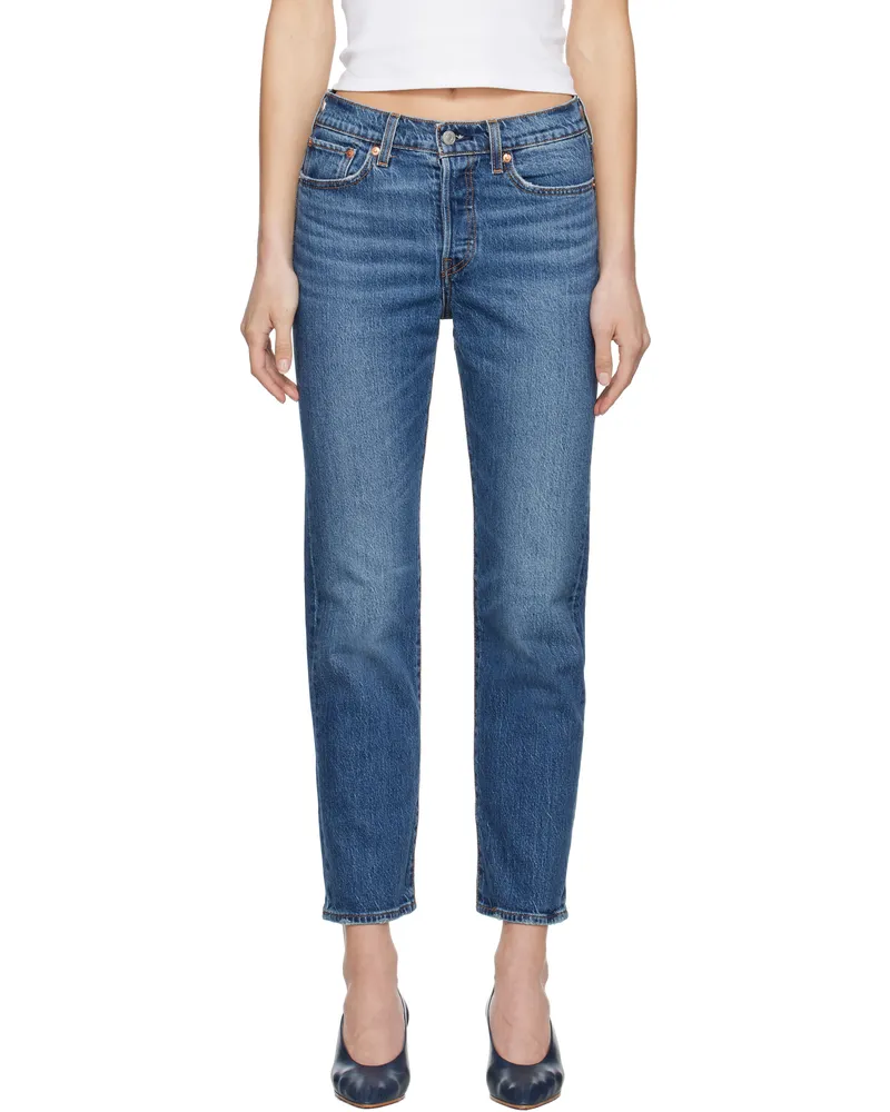 Levi's Blue Wedgie Straight Fit Jeans Unstoppable