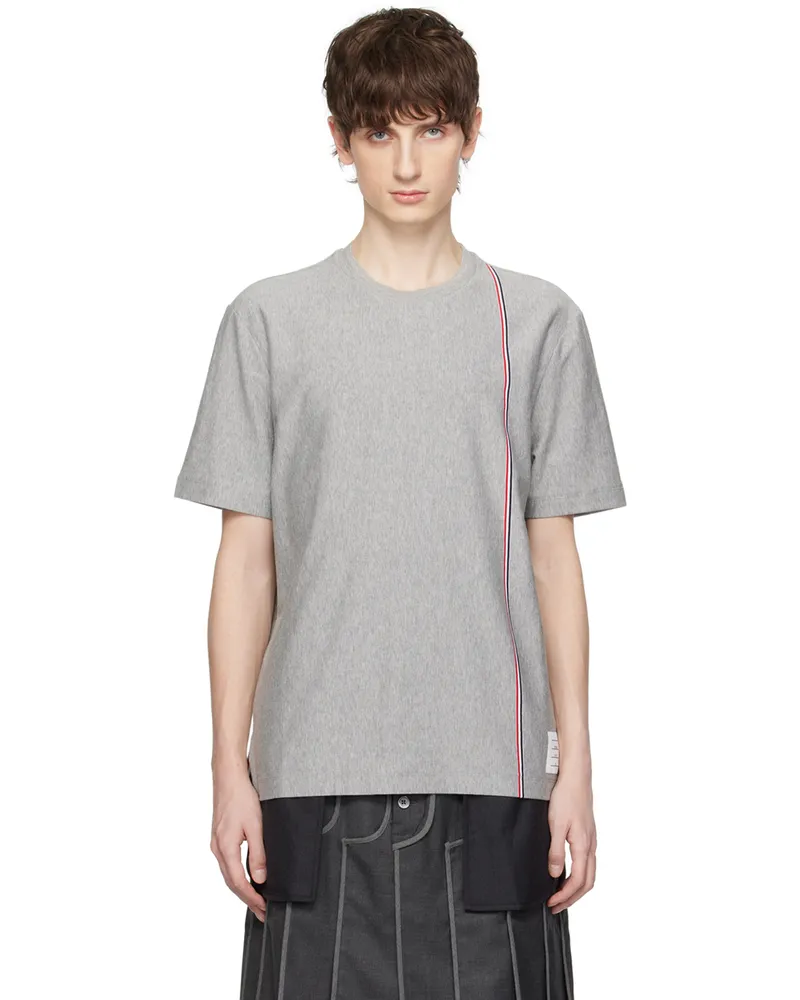 Thom Browne Gray Striped T-Shirt 035