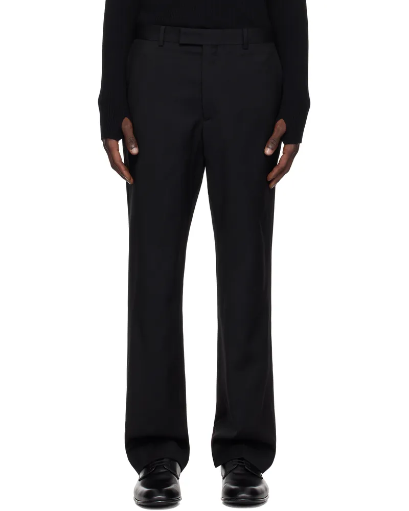 Sunflower Black Straight Trousers Black999