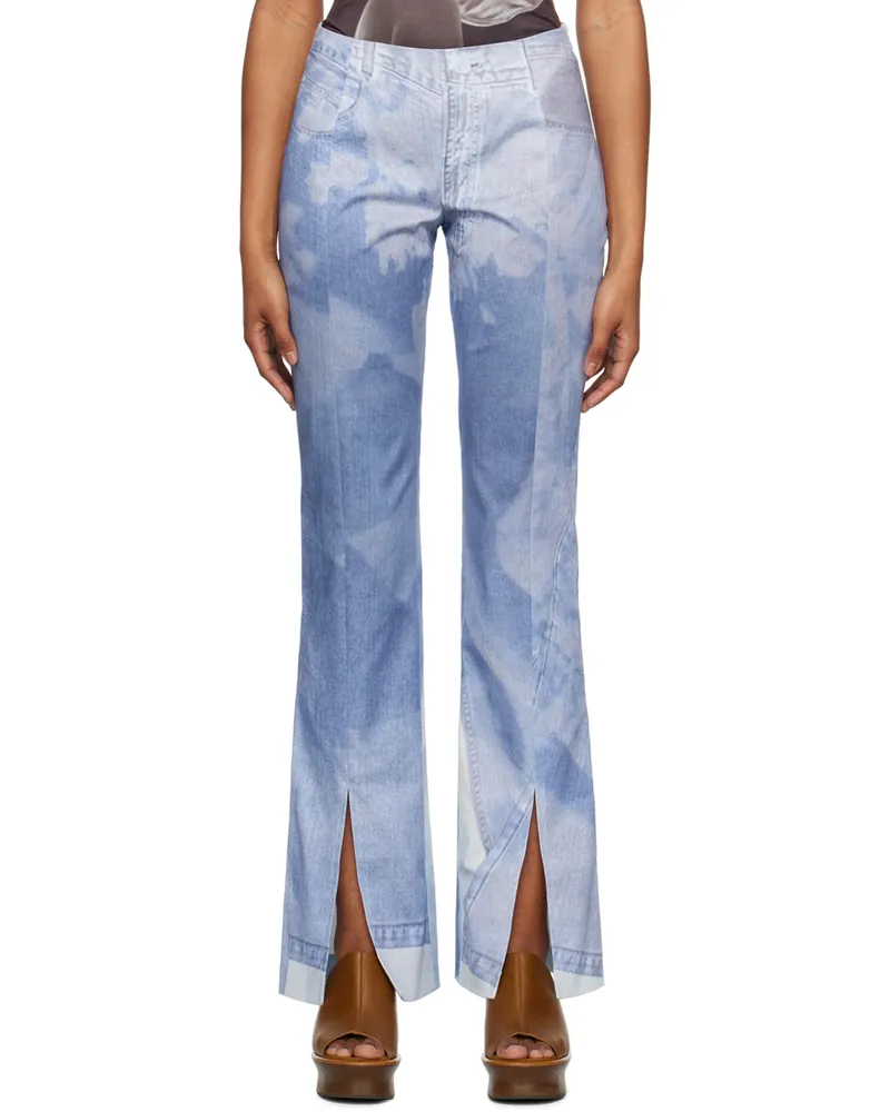 ELLISS Blue Handy Jean Print Jeans Print