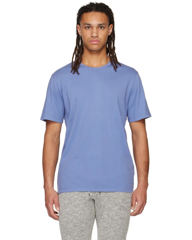 Vince Blue Garment Dye T-Shirt Colony