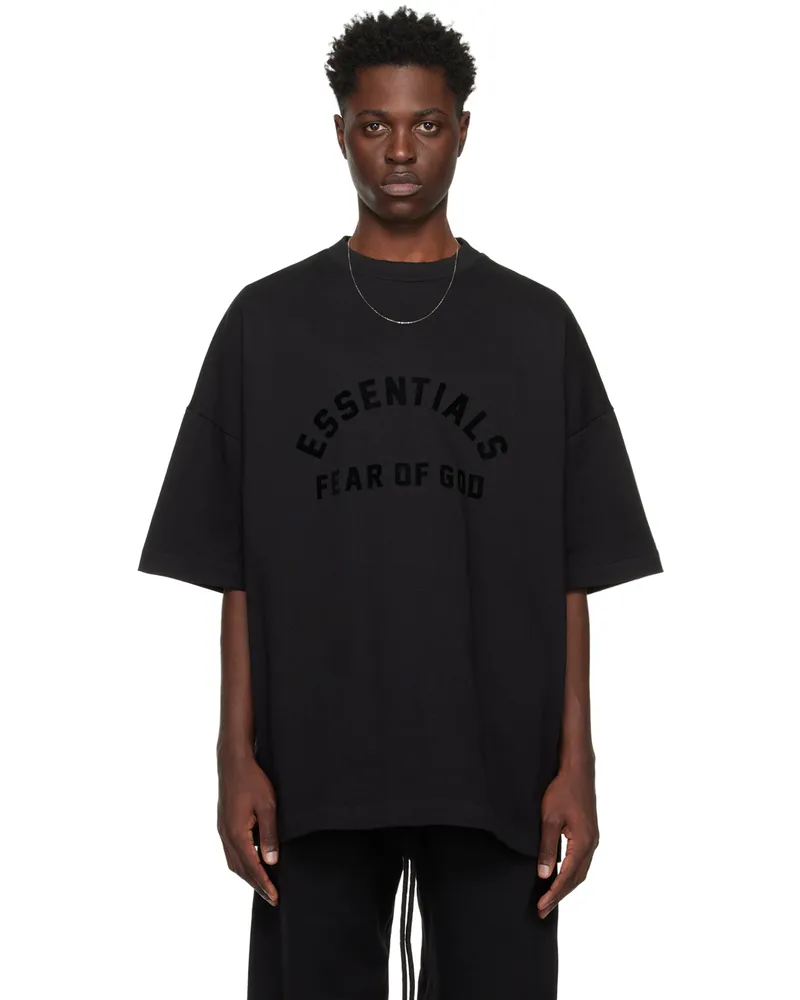 Fear of God Black Crewneck T-Shirt Jet