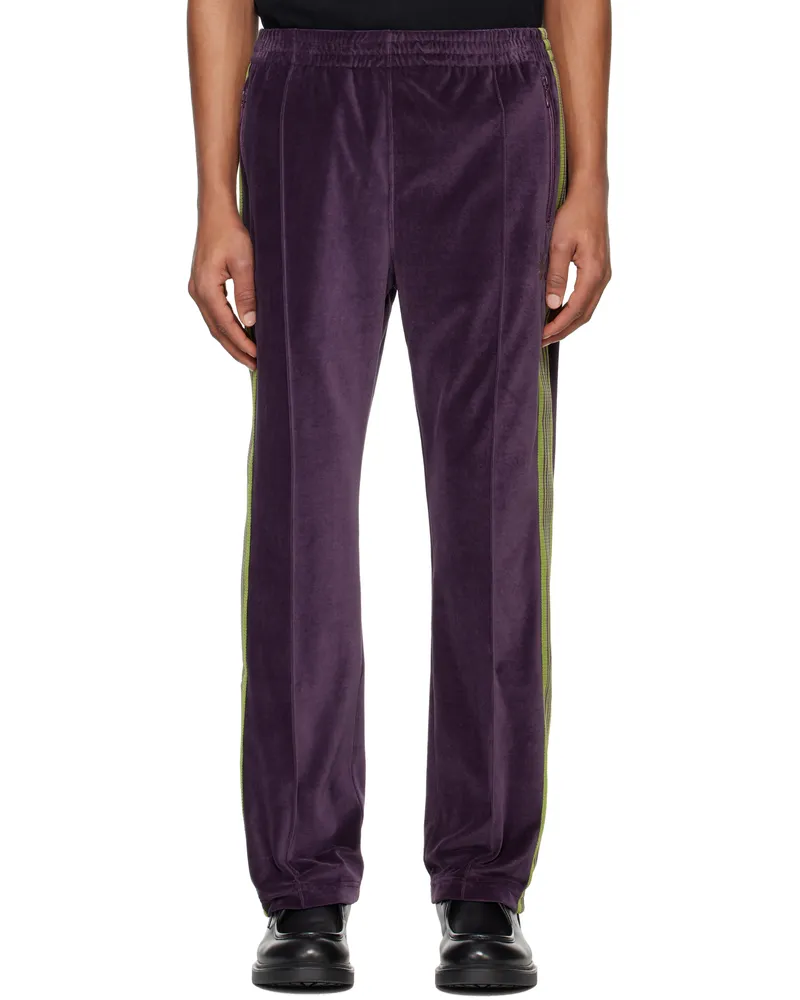 NEEDLES Purple Narrow Track Pants A-purple