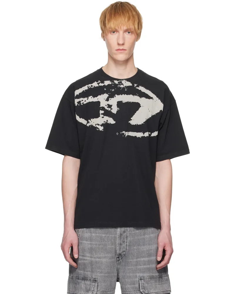 Diesel Black & Gray T-Boxt-N14 T-shirt 9xx