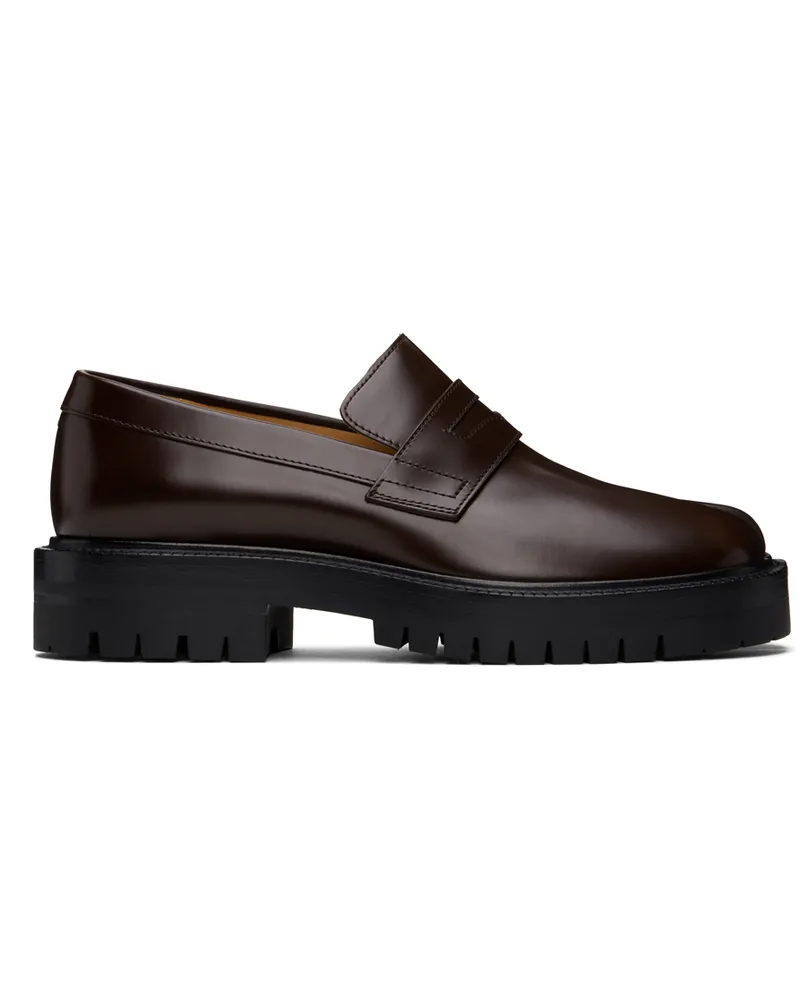 Maison Margiela Brown Tabi Loafers T2264