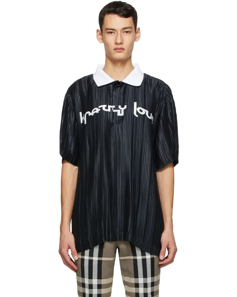 Burberry Black 'Crazy Love' Polo Black