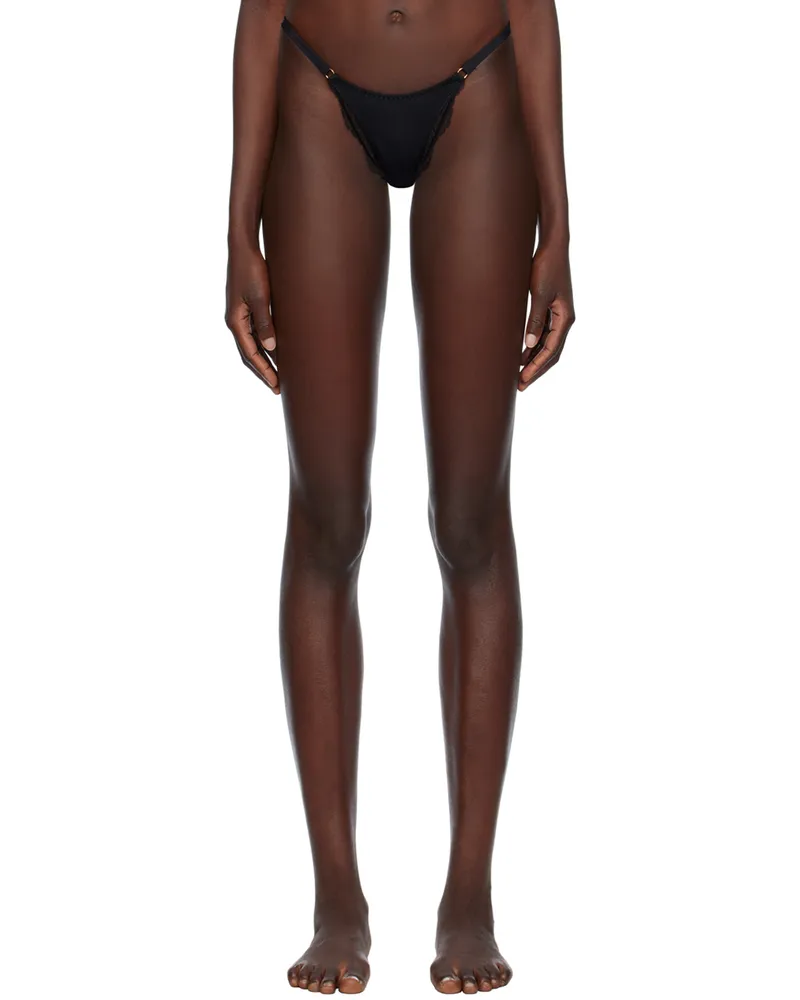 Agent Provocateur Black Brigette Ouvert Briefs 001