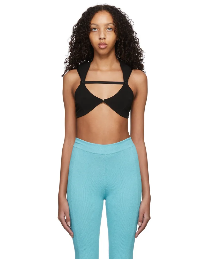 Jacquemus Black 'Le Bandeau Veleiro' Bra 990