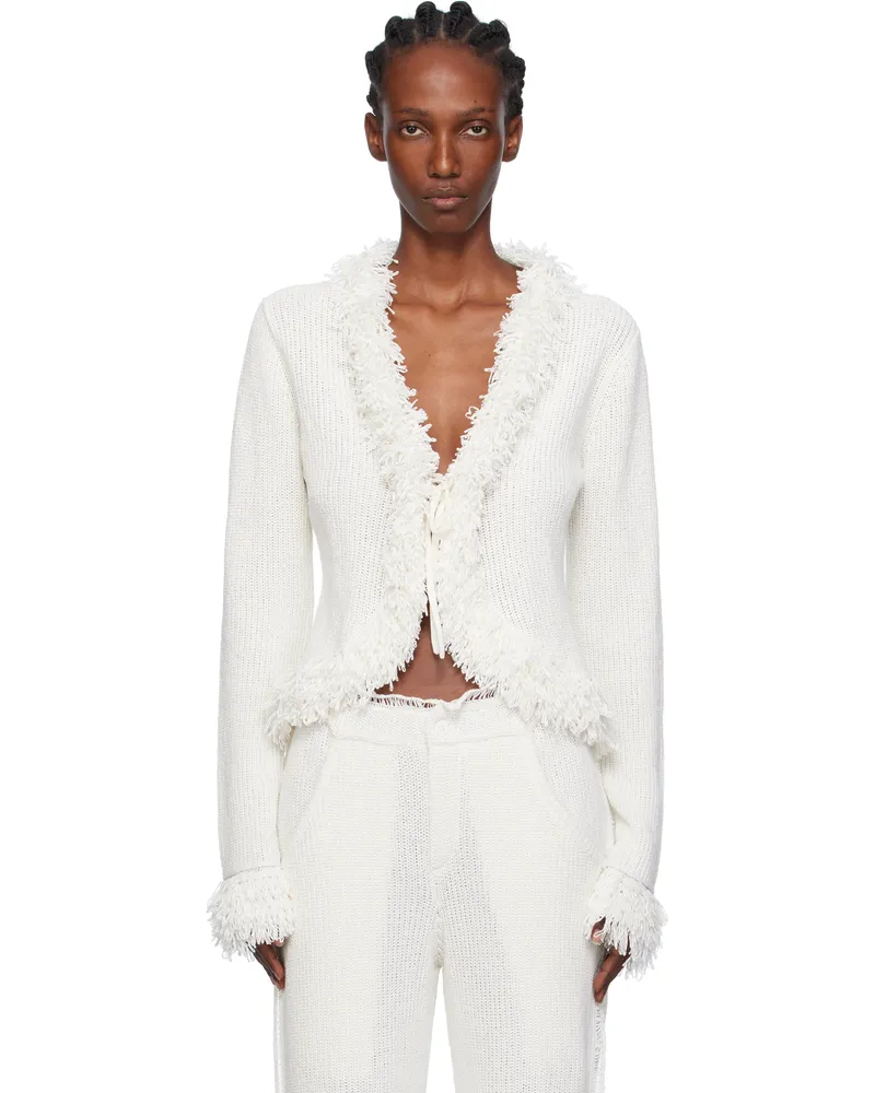 Aya Muse White Mello Cardigan Milk