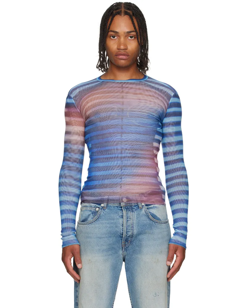 Jean Paul Gaultier Blue 'The Air' Top 565034-lightblue