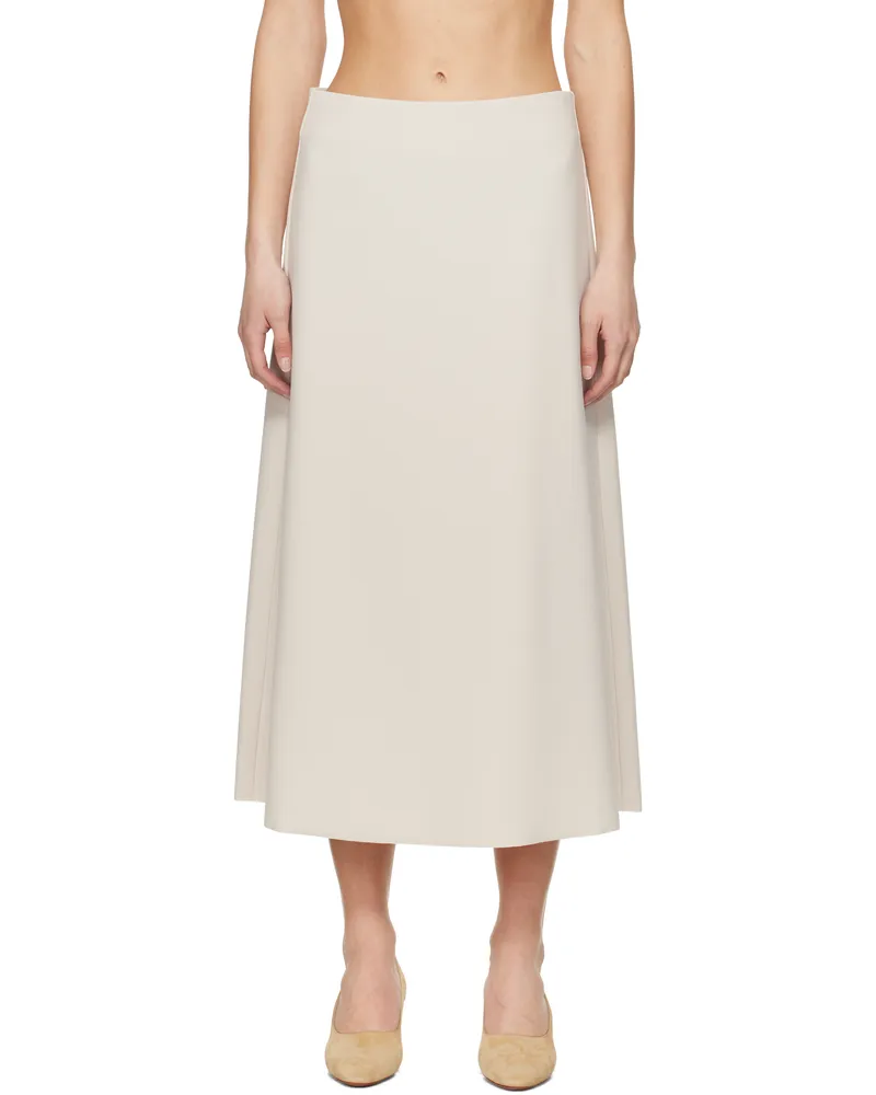 Birrot Beige Lay2 A Midi Skirt Bone