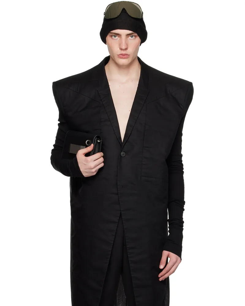 Rick Owens Black Tatlin Coat 09