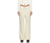 Off-White Loose Tailored Trousers
