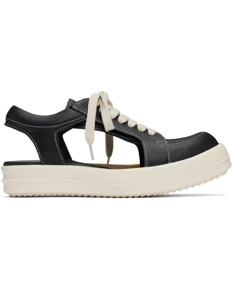 Rick Owens Black Hollywood Hollowed Vintage Sneaks Sneakers 91