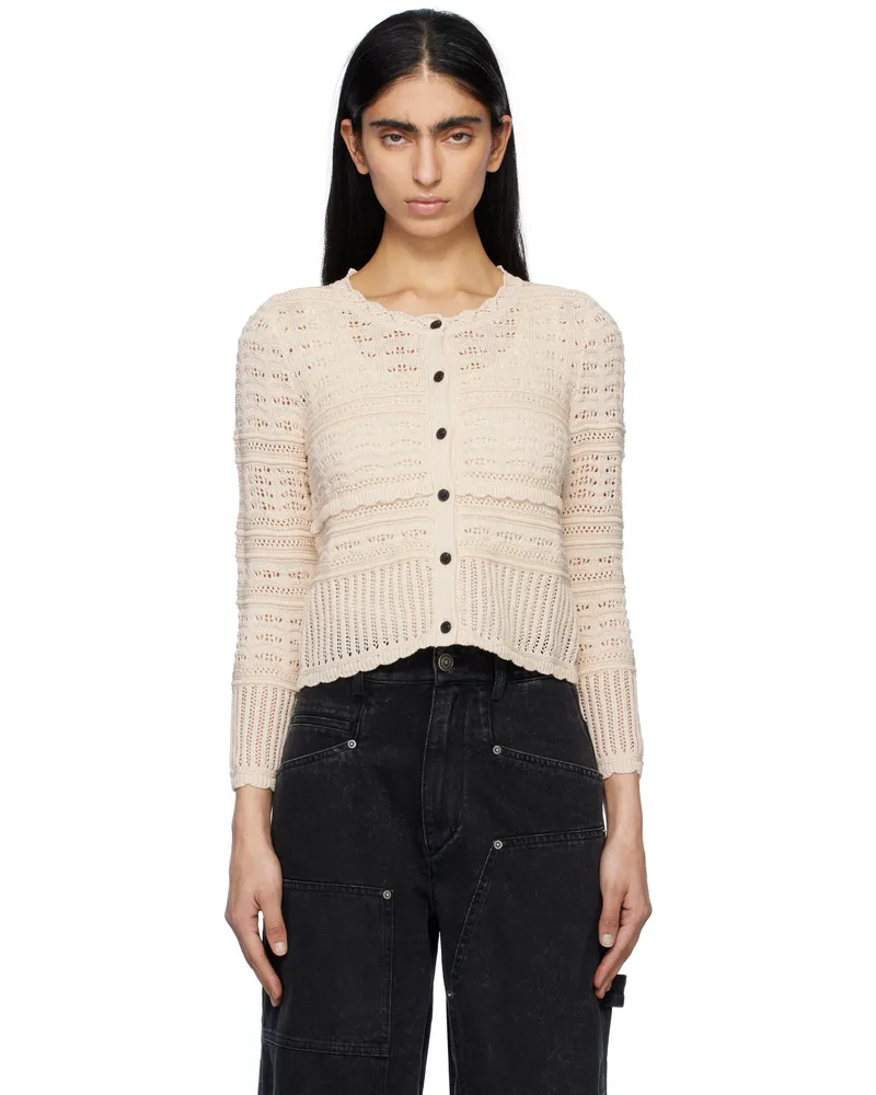Étoile Isabel Marant Off-White Ajaline Cardigan Ecru