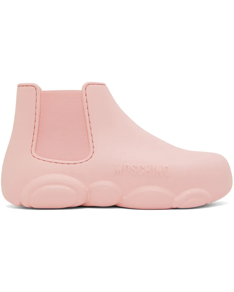 Moschino Pink Gummy Ankle Boots 630