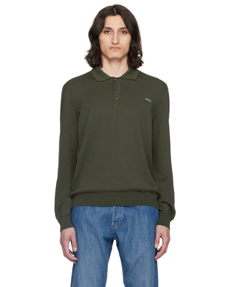 A.P.C. Green Blaise Polo Jac