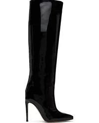 Paris Texas Black Stiletto Tall Boots Black