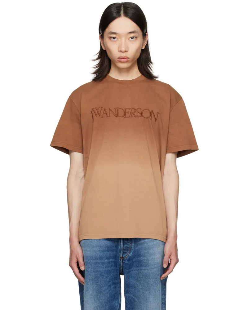 J.W.Anderson Brown Gradient T-Shirt 619
