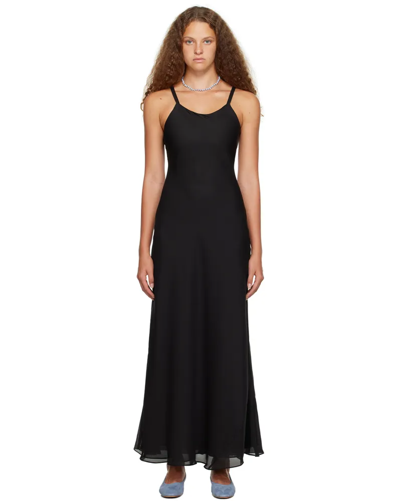 Maryam Nassir Zadeh Black Georgie Maxi Dress 1135
