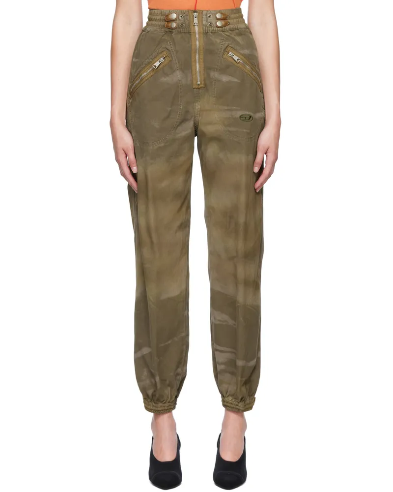 Diesel Khaki P-Aucuba-Treat Trousers 5dq