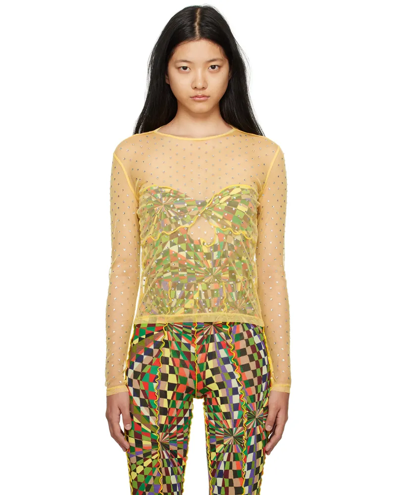 SIEDRES Yellow Desta Blouse Yellow