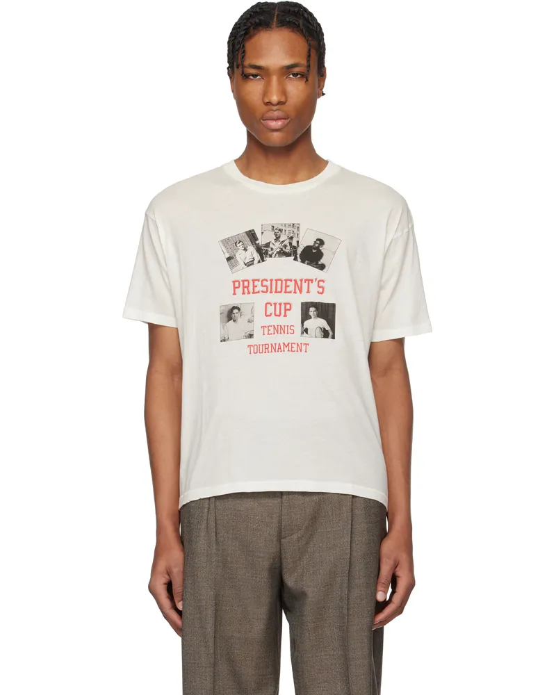 BODE White 'President Cup' T-shirt Cream