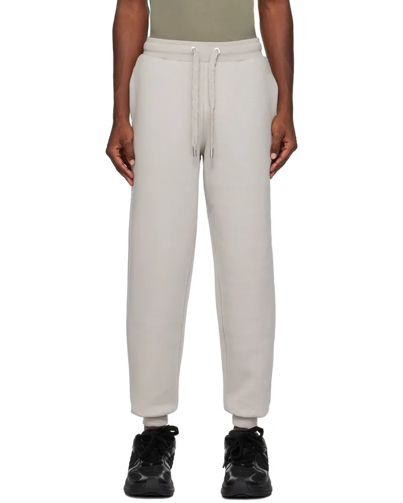 AMI Paris Gray Drawstring Sweatpants Pearl