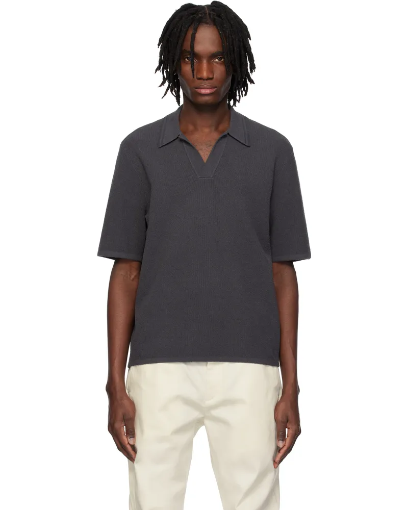 Rag & Bone Gray Rib Johnny Polo Dark