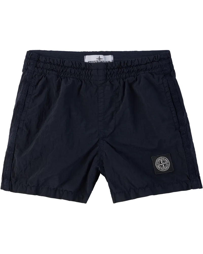 Stone Island Kids Black B100001 Nylon Metal ECONYL Swim Shorts V0020