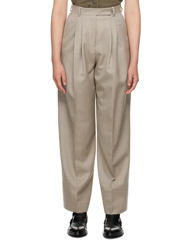 Mark Kenly Domino Tan Studio Gray Pemma Trousers Eucalyptus