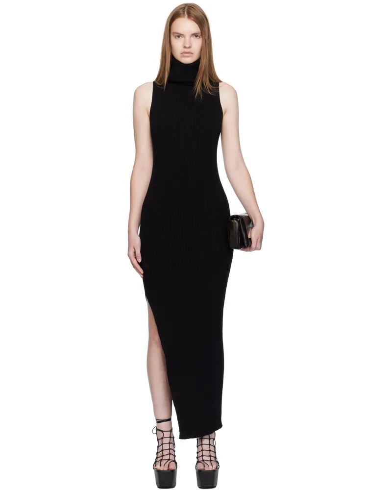 Rick Owens Black Concordians Tube Maxi Dress 09